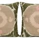 Set of 2 vintage embroidered cushion covers 61x64 cm