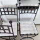 Set of 6 wrought iron chairs