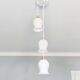 Suspension trio blanche vintage