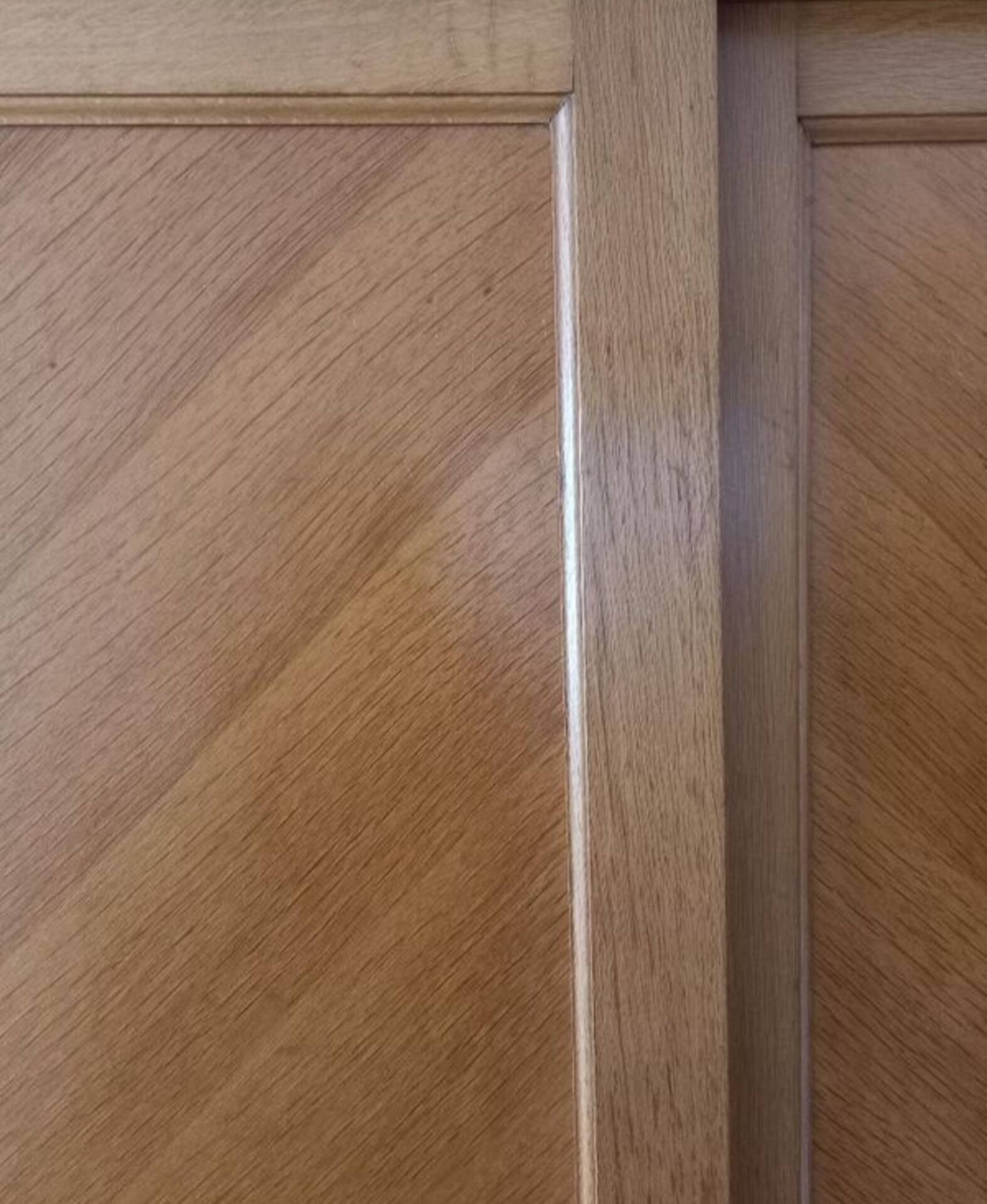 Vintage solid wood wardrobe