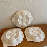 Fish-shaped oyster plates West Germany