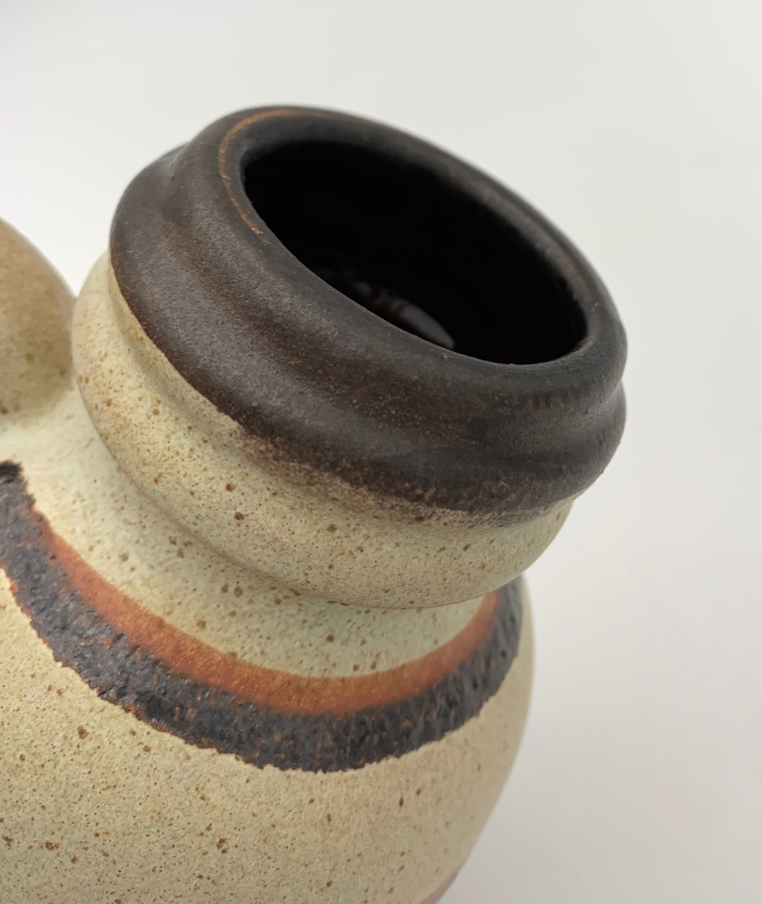 Vintage Scheurich West Germany Ceramic Vase, Numbered 413-20 - 1960s