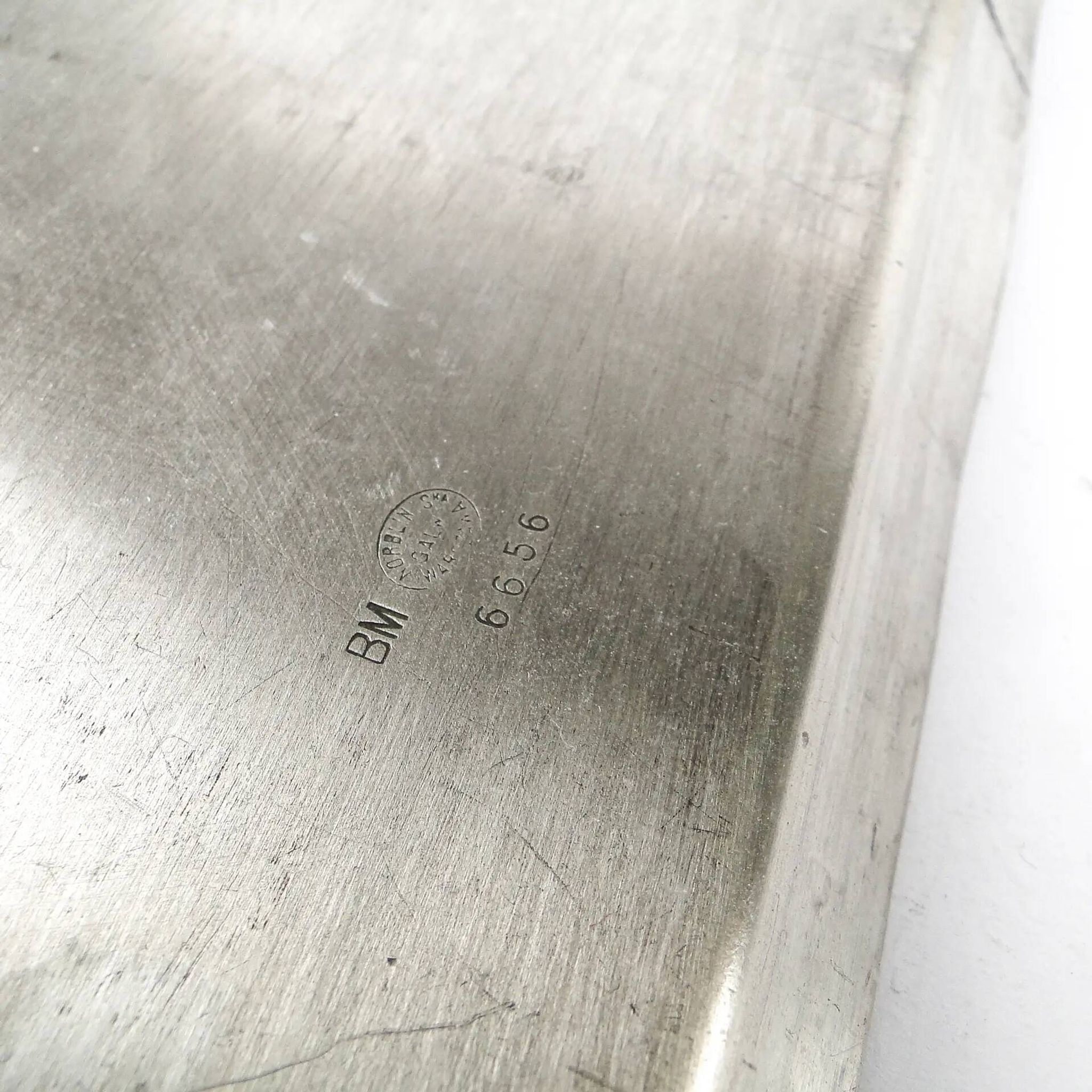 Art Deco tray, silver-plated brass, Norblin, Poland, 1930s