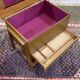 English mahogany sewing cabinet from the 1970s
