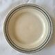 Old opaque porcelain plate gien terre de fer "laurels"