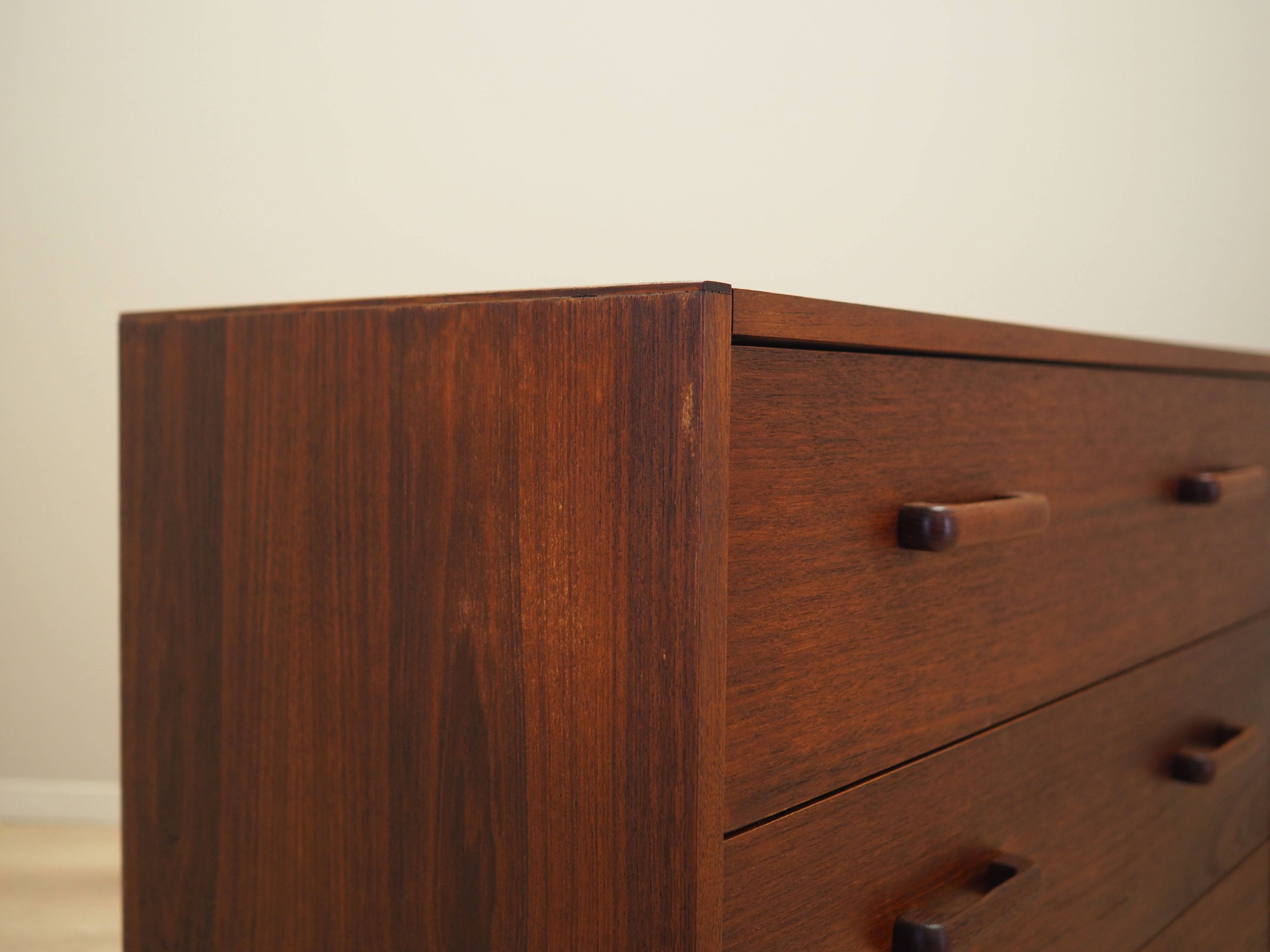 Danish teak chest of drawers, 1970s