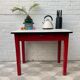 Vintage Kitchen Table with Enamel Top