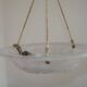 French Art Deco Ceiling Light ROS Degue Frosted Molded Glass Plafonnier