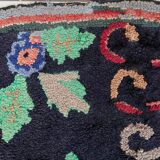 Tapis ancien fait main American Hooked 65cm x 168cm - 1C989