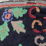 Tapis ancien fait main American Hooked 65cm x 168cm - 1C989