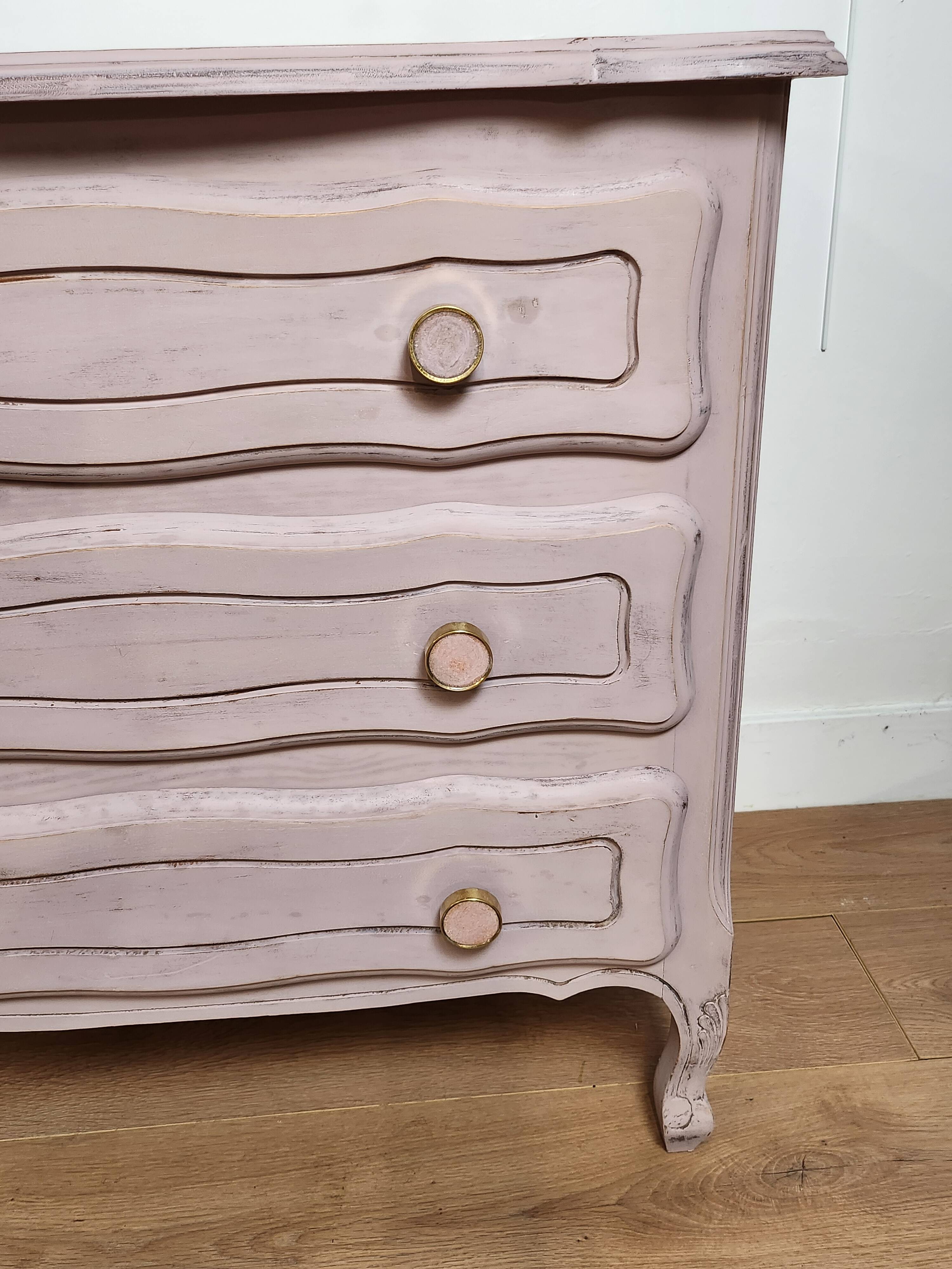 old pink restyled chest of drawers