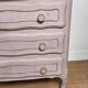 commode relookée vieux rose