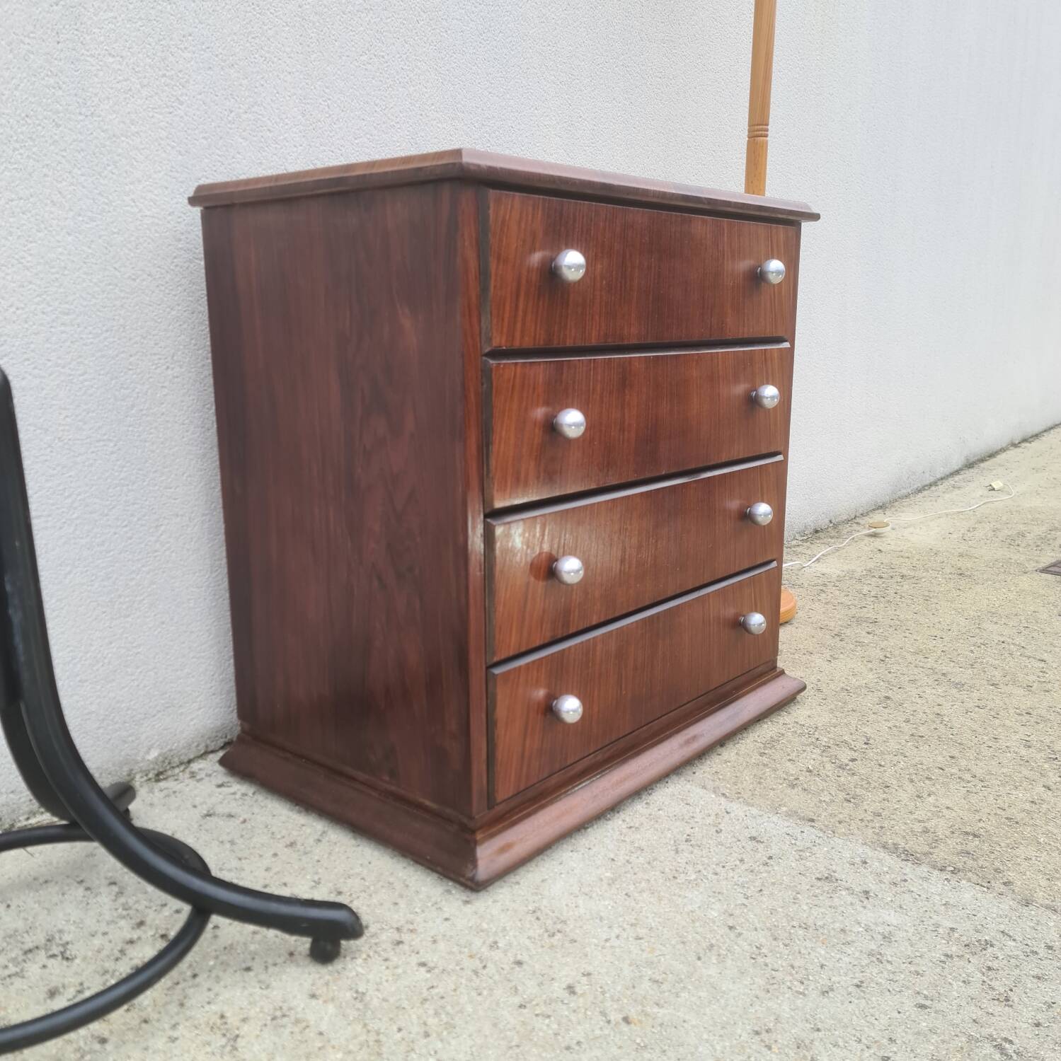 Commode vintage 1940 art déco en palissandre