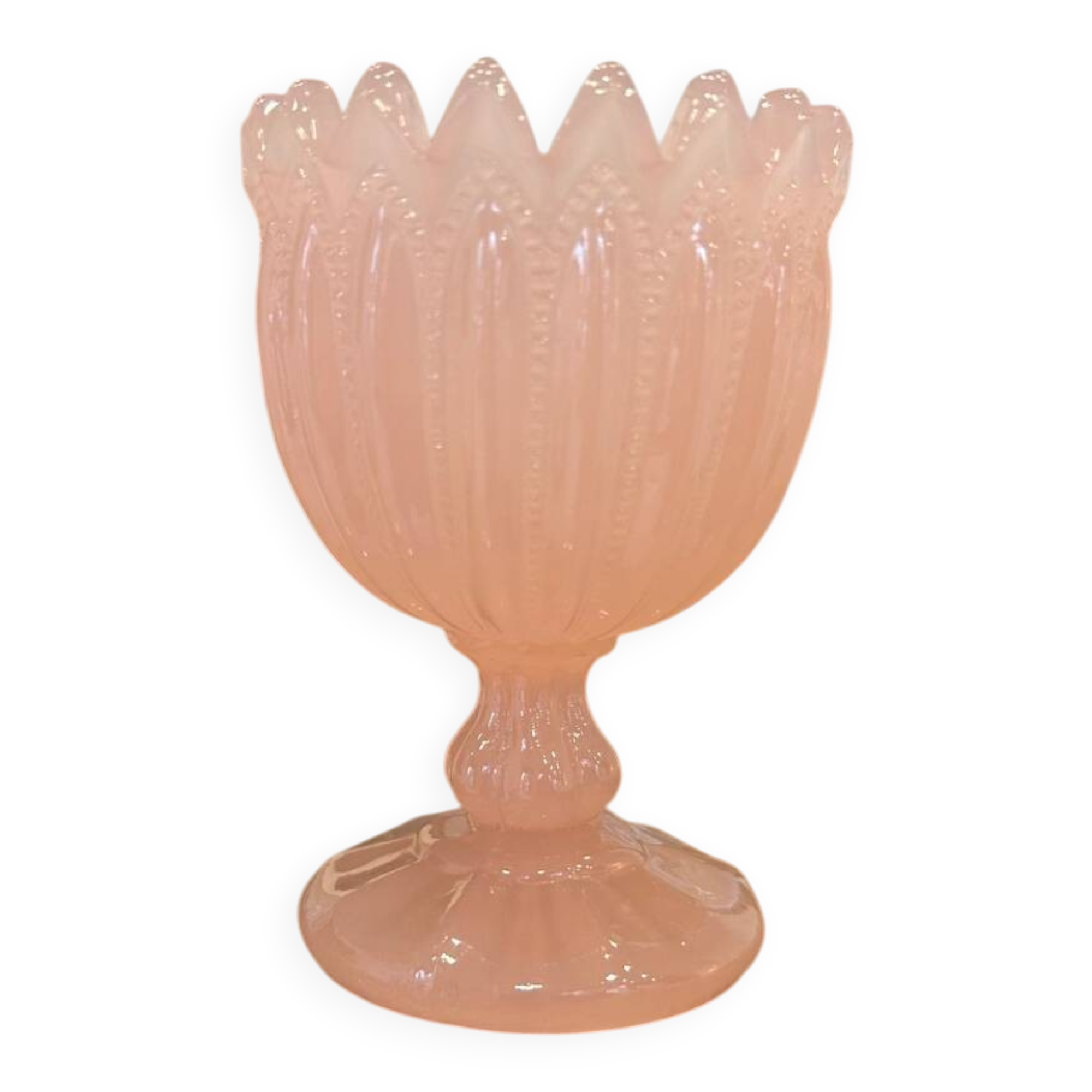 Portieux opaline stemmed bowl