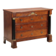 Ancient Empire commode in walnut and bronze, Italy, 19th century.