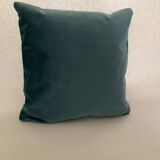 Coussin velours vert d'eau