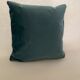 Water green velvet cushion