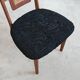 Paire de chaises mid-century en peau d'agneau Astrakan