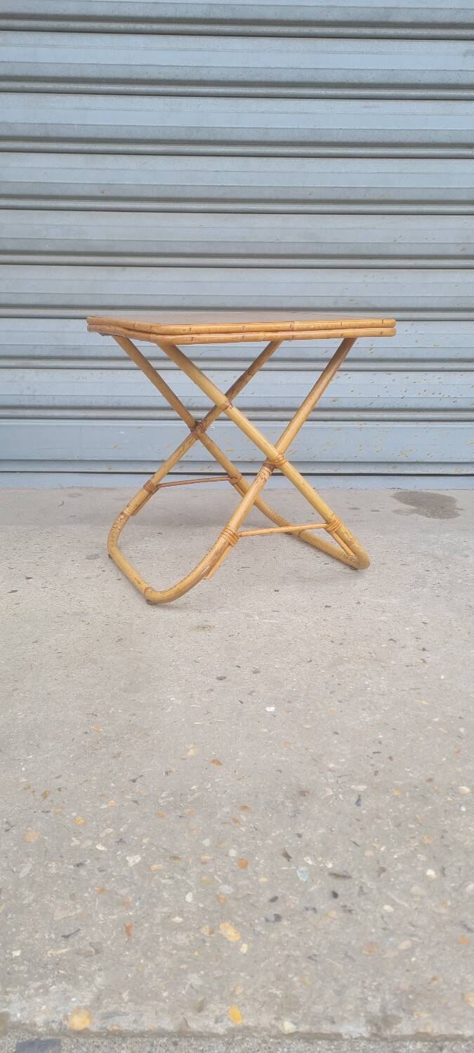 Rattan bedside table 1960