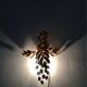 Iitalian Hollywood Regency gilded metal wall lamp by Hans Kögl