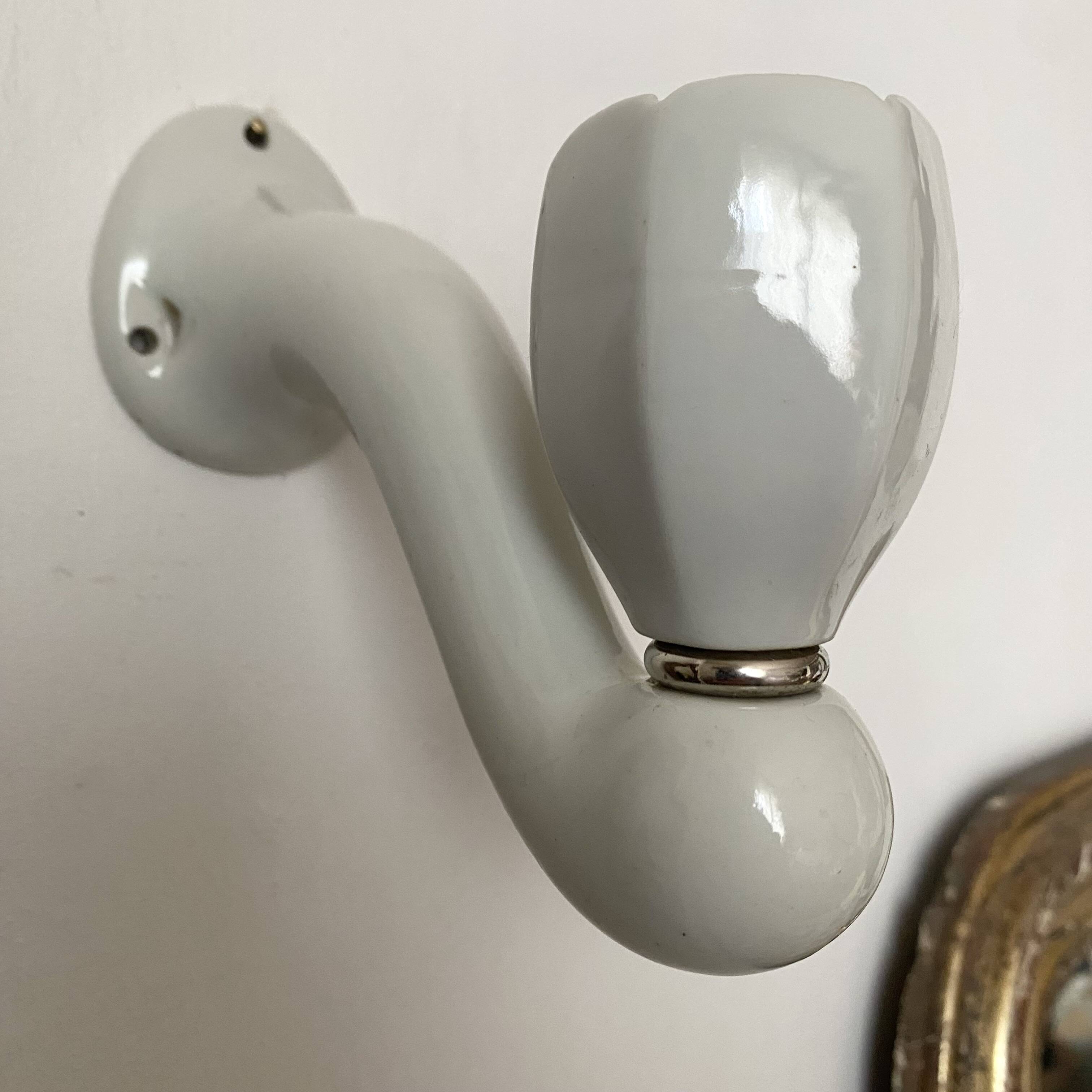 Art Deco porcelain wall light