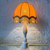 1970s alabaster column lamp