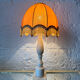 1970s alabaster column lamp