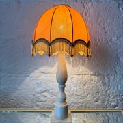 1970s alabaster column lamp