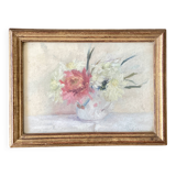 Old painting - bouquet of buttercups - still life