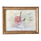 Tableau ancien - bouquet de renoncules - nature morte