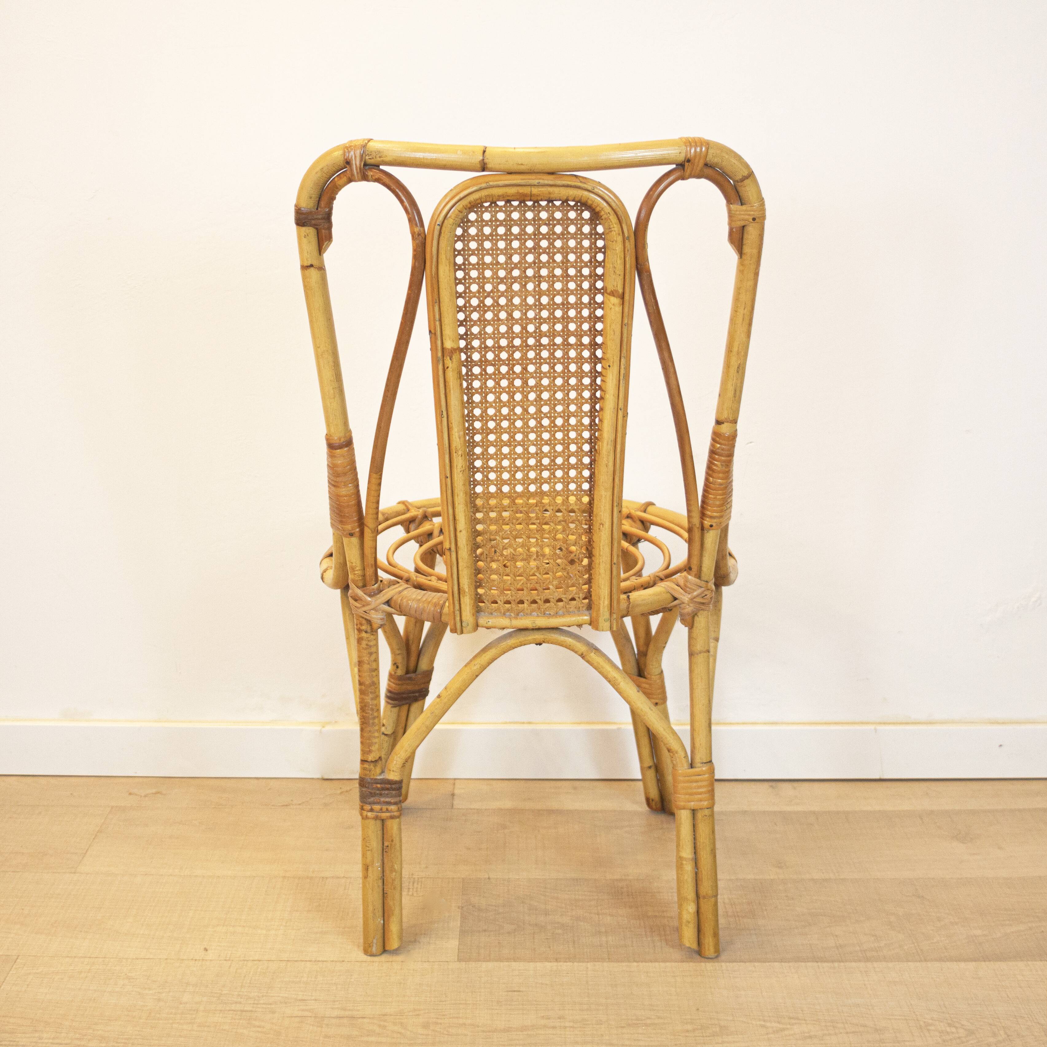 Vintage bamboo chair