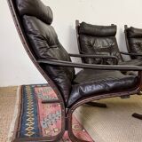 Set of 4 "Siesta" armchairs and ottoman by Ingmar Relling