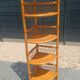 Vintage corner shelf in rattan – 1970s – Exceptional condition