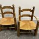Pair of Charles Dudouyt low rushed easy armchairs, 1940s.