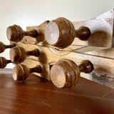 Accordion coat rack wood 1970
