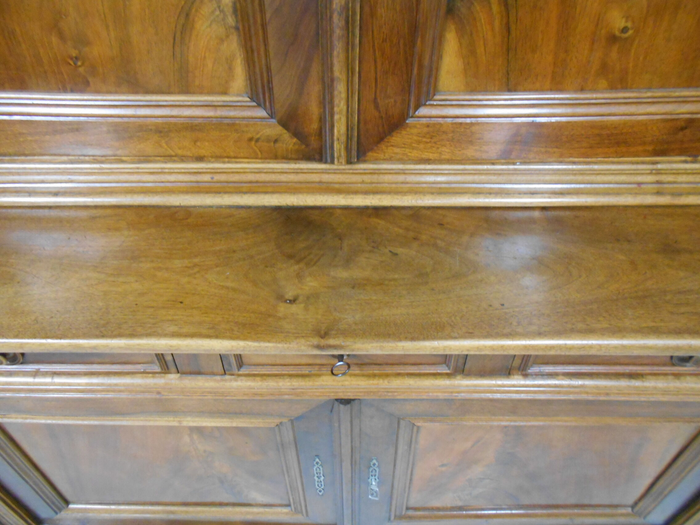 Buffet two bodies Louis Philippe walnut