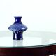 Vase vintage en céramique bleue, Tchécoslovaquie 1960