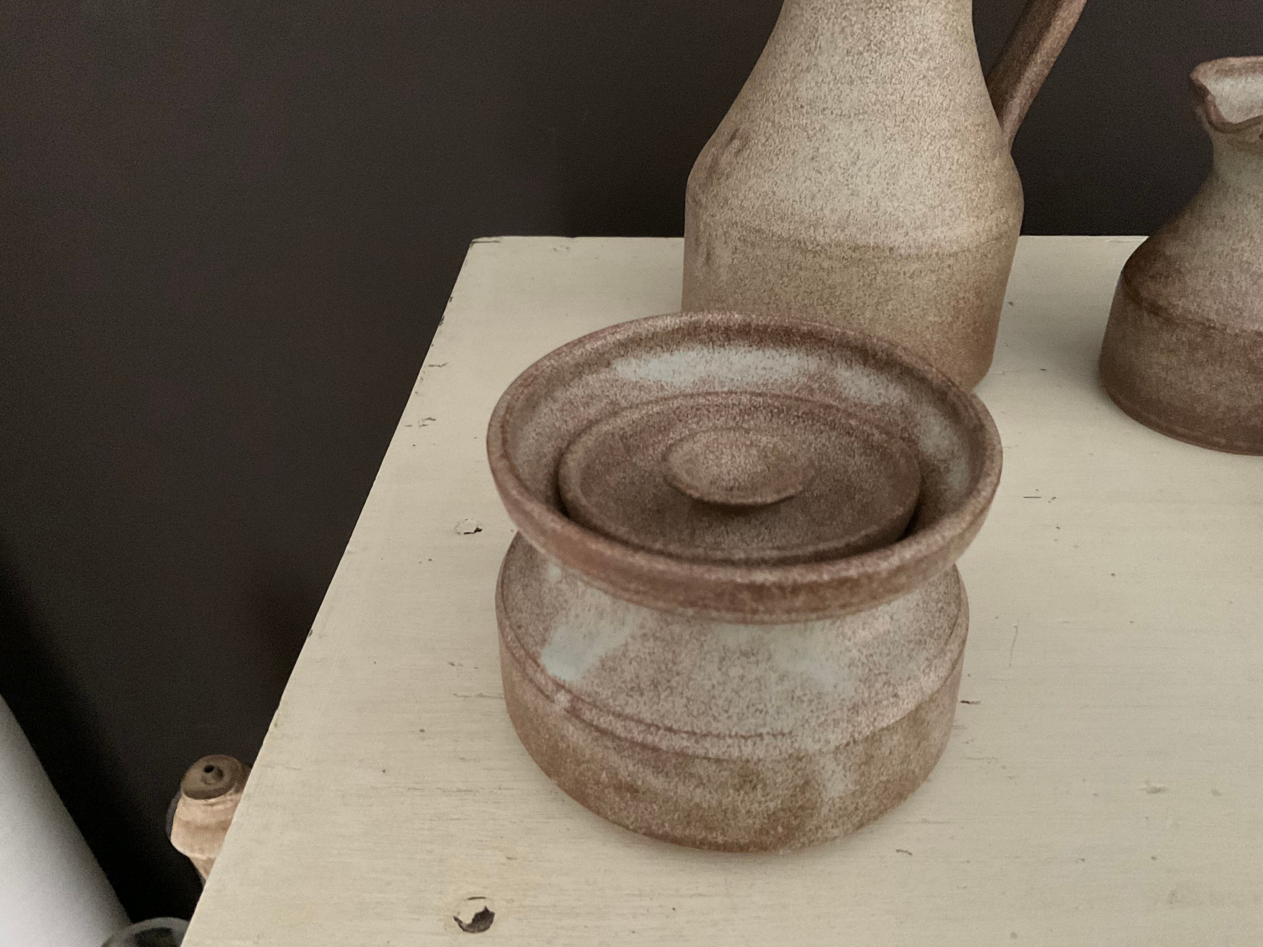 Stoneware coffee service. Vallauris.vintage