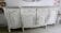 Buffet in cherry wood, Provençal style, renovated in aged white.