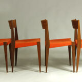 Set of 4 PIA chairs by Poul Cadovius for Girsberger, 1960s