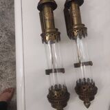 Paire de lampes en bronze
