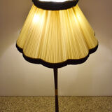 1950's floor lamp in mahogany and brass
