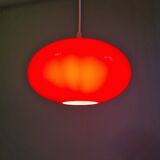 Vintage suspension in red opaline, 1960s-70s.