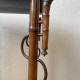 Guéridon asiatique bambou et laque ancien