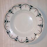 Set of 6 Art Deco plates in Lunéville porcelain model SUCCAO