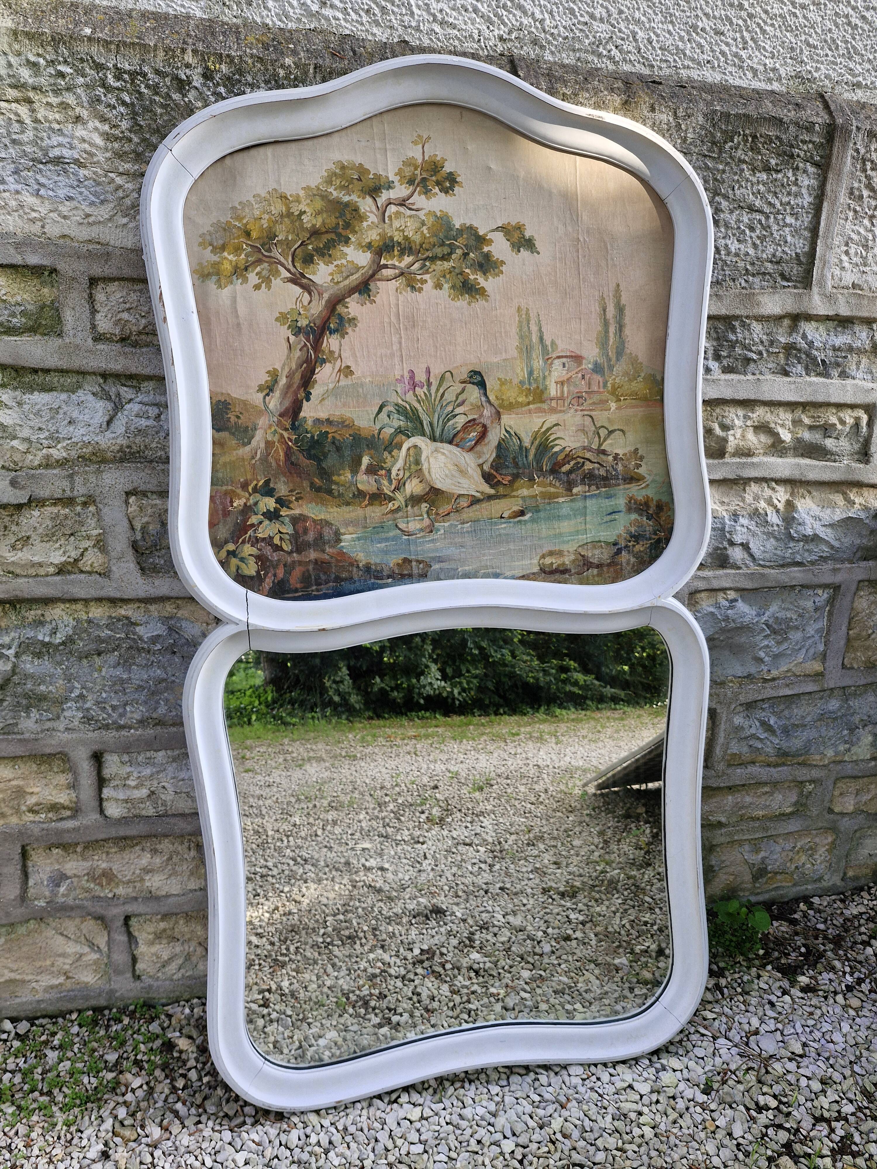 Old patinated trumeau