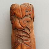 Carved bamboo vase, Japan