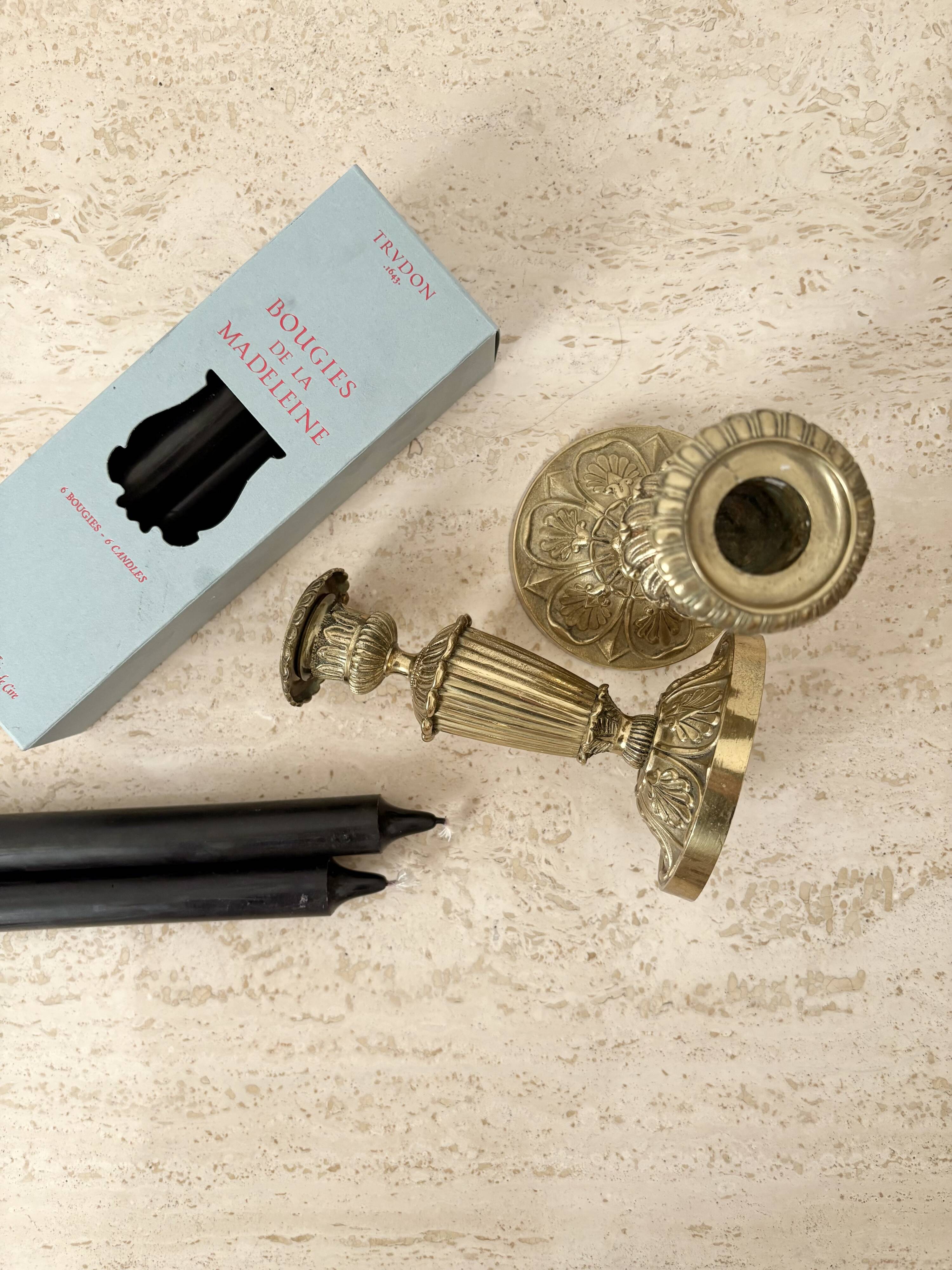 Pair of antique candlesticks