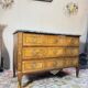 Commode en marqueterie d’époque transition xviii eme siècle