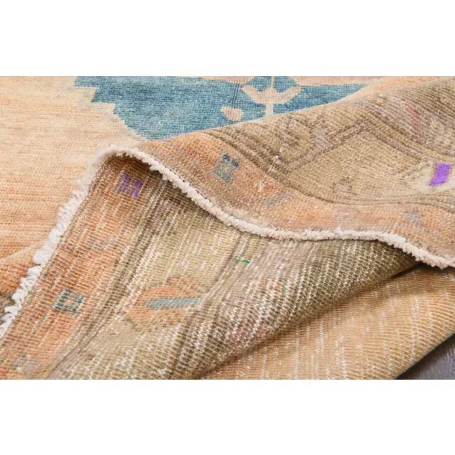 1940s Vintage Turkish Hand-Knotted Area Rug 228x303